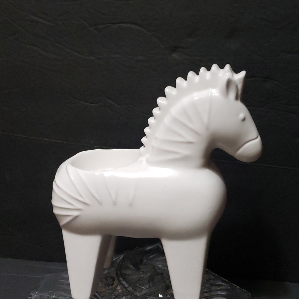 PARTYLITE By Jonathan Adler "Zebra Dala" Votive Candle Holder
